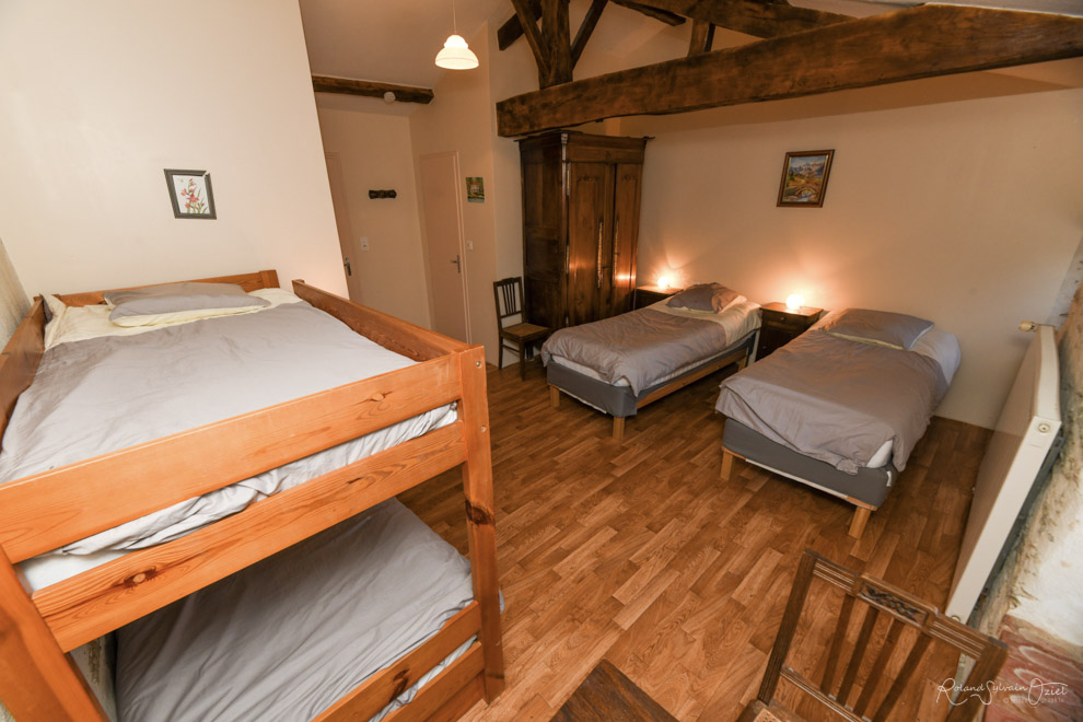 Chambre Pensée du grand gîte en Vendée